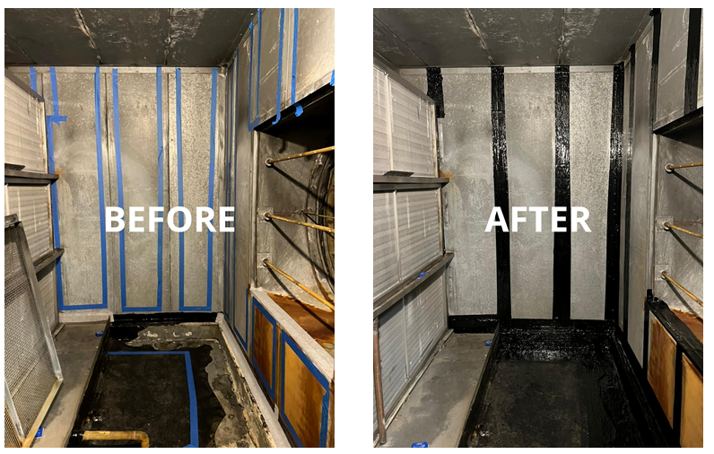 Stop AHU leaks before and after coating